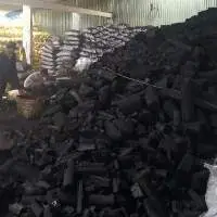 hardwood lump charcoal and Briquette