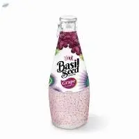 Basil Seed Drink With Grape Flavor