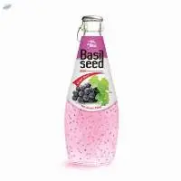 Basil Seed Drink With Grape Flavor