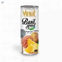Basil Seed Drink With Pineapple Juice Flavor