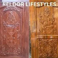 Teak Wood Religious Doors