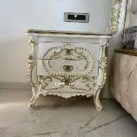 Artisan Carved Bedside Table