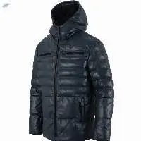 Leather puffer