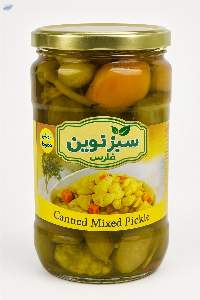 Mixed Pickle in Glass Jar