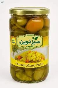 Mixed Pickle in Glass Jar