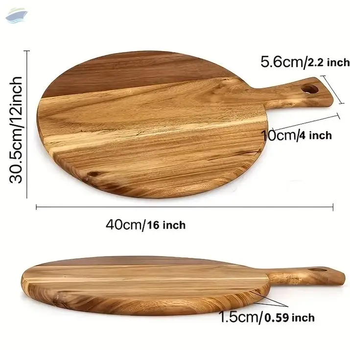 Pizza Plate Teak Wood