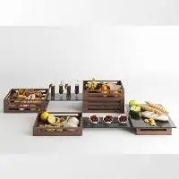 Food Container Plate Woodiness Series