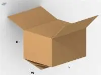 Single wall box with colliding inner flaps