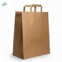 Brown Paper Bags With Rectangular Handle
