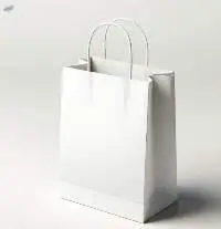 White Paper Bags With Twisted Handle