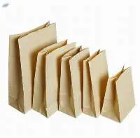 Flat Bottom Brown Paper Bag
