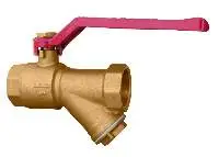 Brass Ball Valve With Strainer