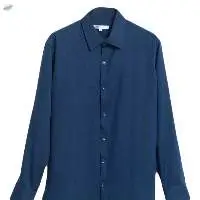 Navy Textured Crepe Shirt