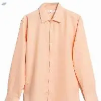 Peach Textured Crepe Shirt