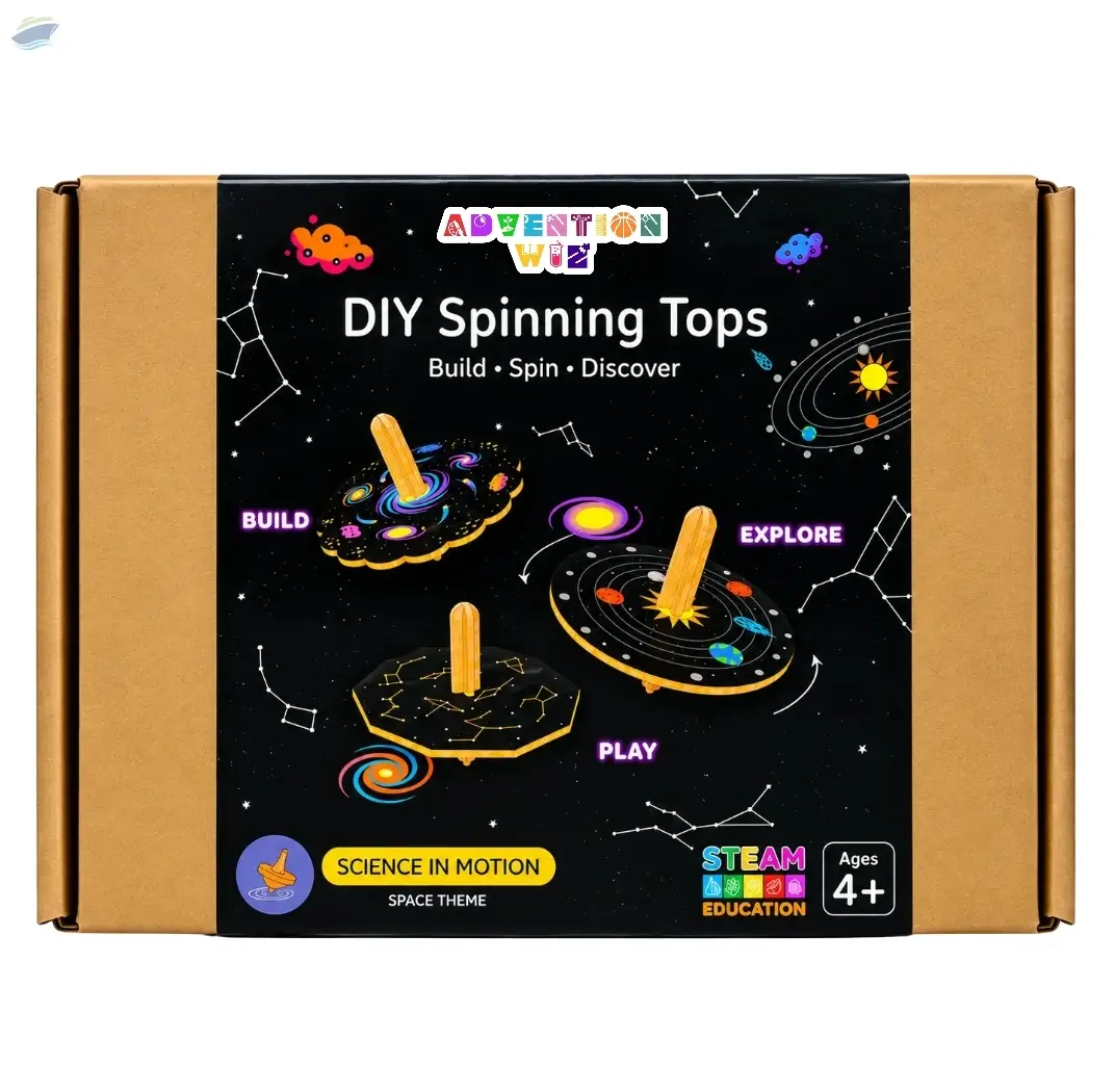 AdventionWiz DIY Spinning Tops STEAM Toy