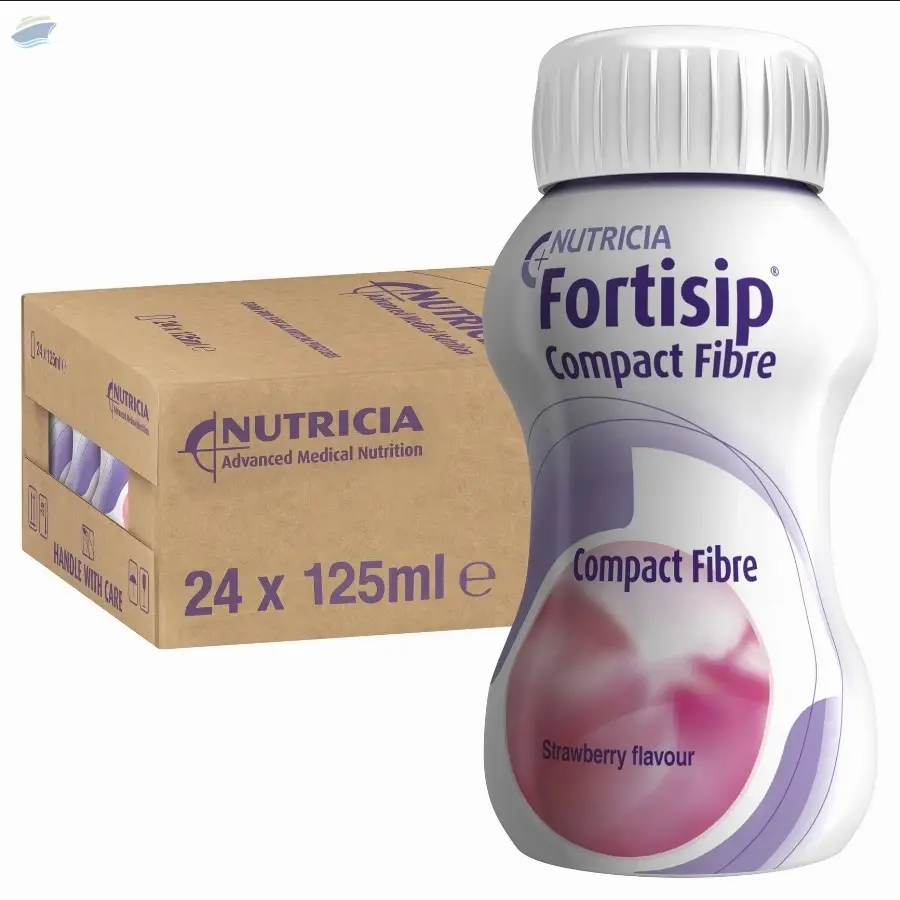 Fortisip Compact Fibre Strawberry 24 Pack 125mL