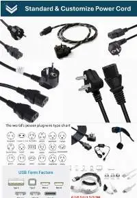 Standard and Customized Power Cords