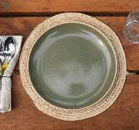 Round Jute Placemats, Set of 6