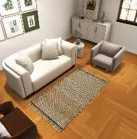 Natural Jute Area Rug, 3'x5
