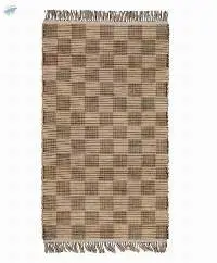 Artisanal Geometric Jute Rug