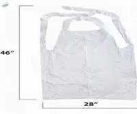 Disposable White Heavy Weight Poly Apron