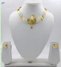 Swarna Mayur Gold Plated Necklace Set