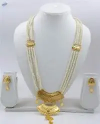 Swarna Kalash Gold Plated Necklace Set