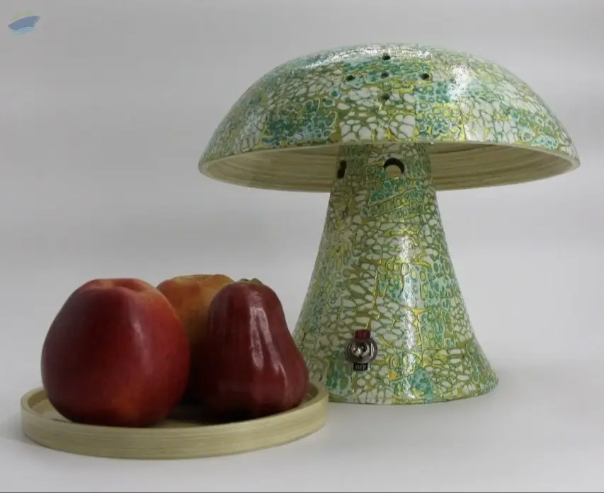 Bamboo Lacquered Bedside Lamp