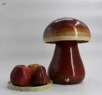 Mushroom Shaped Bamboo Lamp