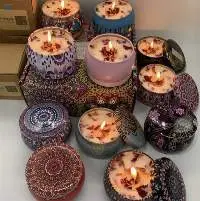 Dry Flowers Luxurious Aromatherapy Candles