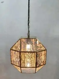 Antique Glass Octagon Light