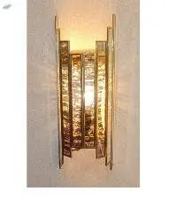Antique Glass Wall Scone Light