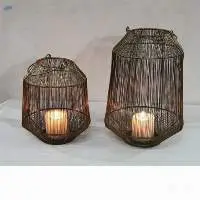 Wired Metal Lantern Set Of 2
