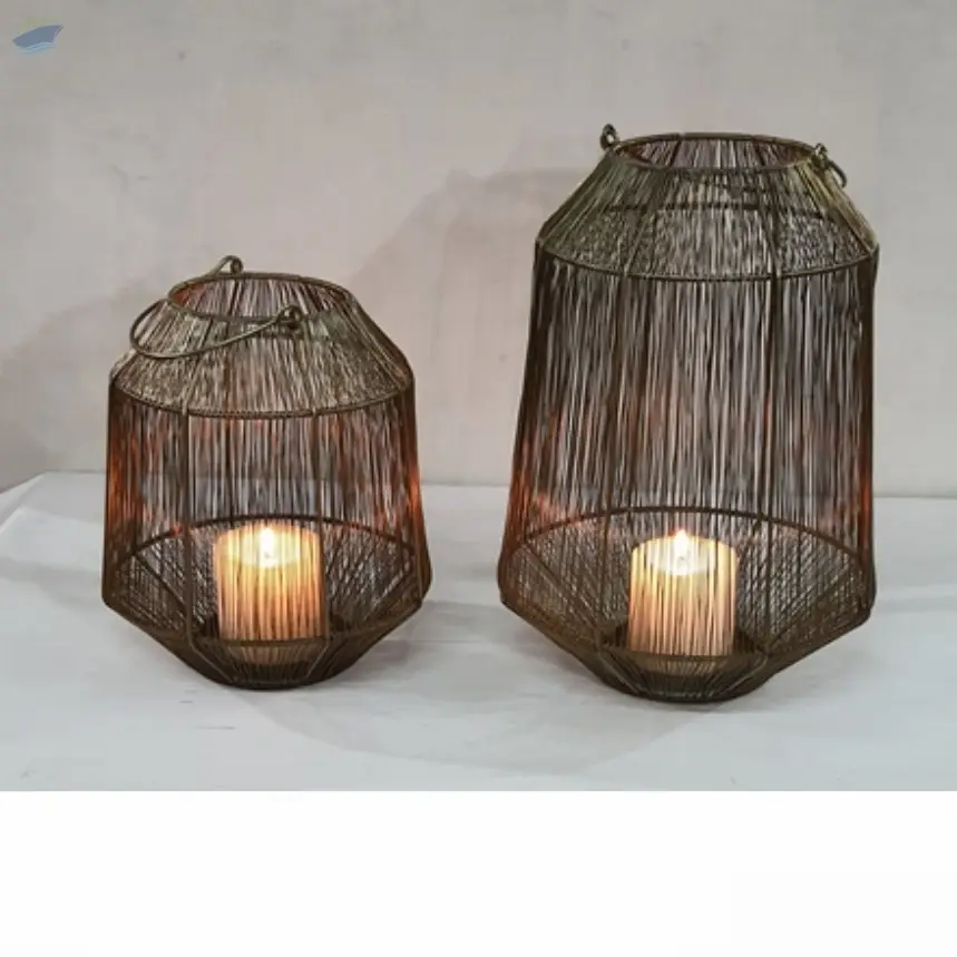 Wired Metal Lantern Set Of 2