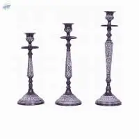 Embossed Candle Holder Set of 3