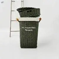 Double Deck Rattan Basket