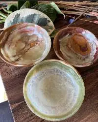 Green Onyx Crystal Plate