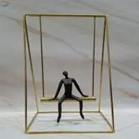 Golden Swing With Black Man