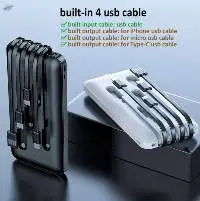 4 in 1 Built in Cable 10000mAh Power Bank