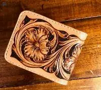 Premium Hand-Carved Leather Wallets Handmade