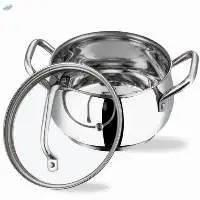 Stainless Steel Casserole with Glass Lid