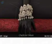 Oxidized Silver Antique Designer Fashion Temple