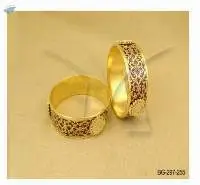 Flower Textured Round Emboss Thewa Bangles