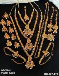 Matte Gold Polish Antique Dulhan Set