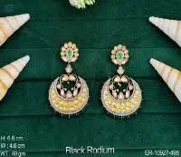 Wedding Wear Beautiful Cz Ad Long Earrings