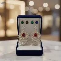 Kemp Jewellery Gold Polish Party Wear Earrings