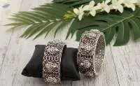 Party Wear Oxidised Polish Bangle Set