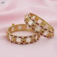 Full Stone Party Wear Bangles Set