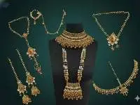 High Gold Polish Designer Fancy Dulhan Set