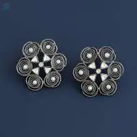 Fusion Jewellery Rodium Fancy Style Earring
